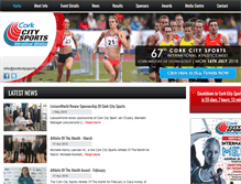 Tablet Screenshot of corkcitysports.ie